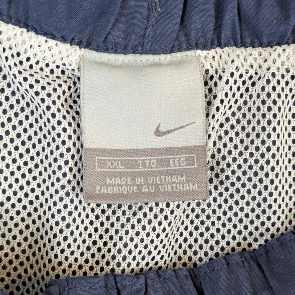 Lot of 2 Vintage Nike Silver Tab Mesh Lined Swim Trunks Y2K Navy Grey XXL
